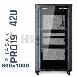 Armario Rack 42U 800x1000 | Phasak Pro PHO-8142 19 In